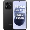 XIAOMI Redmi Note 17 5G 6+256GB,Nero,Caricabatterie non incluso