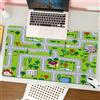 MESHIZIY Pad del mouse da gioco (900x400 mm),Modello senza soluzione di continuità della città. Strade con aree erb,tampone del mouse lavabile, tavolo per laptop, con base di gomma non motorycycle.