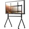Sylvox Supporto TV con Ruote per 65-75 | Carico Massimo 60 kg/132 lbs,VESA Max 1200x600mm,Ruote Bloccabili a 360°, Compatibile LED, LCD,per Esterni/Uffici/Casa