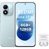 XIAOMI Redmi Note 17 5G 6+128GB, Blu, Cuffie Bianco incluse