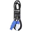 Plugger Câble d'alimentation powercon mâle/mâle 1,8 m Noir