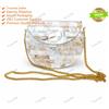 Fatto a mano Borsa a mano donna taglia piccola Meenakari Stone alla moda pochette in metal...