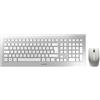 CHERRY DW 8000 - Tastatur-und-Maus-Set - kabellos - 2,4 GHz - Frankreich - weiß, Silber (JD-0310FR)