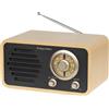 Krüger&Matz Kruger&Matz KM00828 Radio analogica portatile AM/FM, Retro, marrone