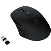 MOBILITY LAB Mouse senza fili - MOBILITY LAB - Omega - Ricevitore Bluetooth e 2,4 GHz - Nero - Clic silenziosi - Precisione regolabile