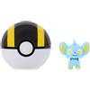 Jazwares Pokémon, action figure Sheinux e Ultraball, serie Clip 'n' Go