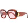 Lanvin LNV626S Sunglasses, 601 Deep Red, 6 1/2 Unisex