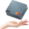 BOSGAME E2 Air Mini PC AMD Ryzen 5 3501U, 8GB DDR4 RAM 256GB SSD, 4K Dual HDMI, Type-C, LAN, Wi-Fi 5, BT 5.0, Computer desktop pc per ufficio/domestico/casa