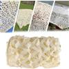 CARXB Rete Mimetica Rinforzata Tessuto Oxford 210d Protezione Reti Mimetiche Solare Varie Misure e Colori Frangivista per Giardino Tempo Libero Campeggio Feste Bar Decorazione per La Caccia 2x8m Beige