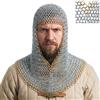 Mythrojan Chainmail Coif Costume Accessories Unisex - Adulto (Pacco da 1)