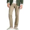 Haggar - Pantaloni casual da uomo, no-stiro, gabra dritta, senza pieghe davanti, verde cachi, Cachi, 36W x 34L