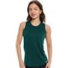 Merino.tech Canotta Lana Merino Donna - Canottiera Donna Intimo Lana Merino Donna Attiva Lightweight per Sport e Quotidiano (Small, Forest Green Highneck)