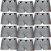 KTM 2XL-Set di 12 Boxer Grigio Chiaro, Multicolore, XXL da Uomo, Multicolore, XXL