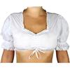 MS-Trachten Donna Dirndl Camicetta Camicetta Tradizionale Camicetta Camicetta Classica Bianca (46)