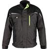 Stenso Prisma® - Giacca da Lavoro Multifunzione con Strisce Riflettenti - Slim Fit - Uomo - Grigio/Nero/Verde - 48 / M