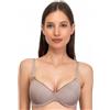 SIELEI, Reggiseno con Coppe Graduate, Realizzato in Morbida Microfibra, con Finiture Invisibili e Senza Ferretto, Designed in Italy, Color Stone, Taglia 3B