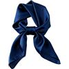 IGXX Foulard da Donna in Chiffon 70x70cm, Blu Navy, Poliestere Leggero, Sciarpa da Collo, Bandana, Fazzoletto, Stile Retrò di Seta, Accessorio Moda