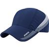 AIEOE Cappellino Traspirante Cappellino Snapback Cappellino ad Asciugatura Rapida Cappellino da Sole Sottile e Morbido per Gli Sport all'Aria Aperta - Blu Scuro