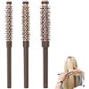 Ruayia 3 spazzole rotonde piccole, rotonde per asciugacapelli, mini spazzole rotonde, piccola spazzola rotonda per capelli morbida, voluminosa, per uno stile rapido, per donne e uomini