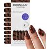 DOONAILS® Strisce in gel UV Mosaic Amber Tortoise Shell, colore marrone, 20 strisce per 2 manicure, durata fino a 14 giorni, senza HEMA e vegane
