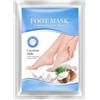 YIMVUNZ 2 Paia Maschera Piedi Esfoliante al Latte di Cocco, Peeling Piedi per Talloni Screpolati e Piedi Secchi, Calzini Esfolianti per Rimozione Calli e Pelle Morta, Trattamento Pedicure Uomo e Donna