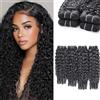Romface Brasiliana Burmese Kinky Curly Bundles Human Hair Capelli Umani Ricci Brasiliani 20 Pollici Extension Capelli Veri Curly Weave Hair Bundles for Women Naturale Colore Nero