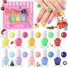 ETYJO Smalto per bambino, non tossico, peel off 10 colori arcobaleno, set per unghia, a base d'acqua, ad asciugatura rapida