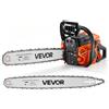 VEVOR Troncatrice a Benzina da 508 e 558,8 mm 62 cc 2,7 kW Motore a 2 Tempi, per Taglio Legno e Potatura di Alberi, Starter Sincronizzato con Acceleratore, Impugnatura Antiscivolo e Serbatoio Doppio