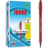 Paper Mate Flexgrip Ultra penna a sfera a scatto | punta media (1 mm) | rosso | scatola da 12