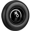 Relaxdays Ruota per Carriola 4.80 4.00-8 in Gomma Piena Cerchione di Acciaio, Antipanne, Carico Max. 100 kg, Nero