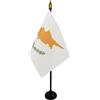 AZ FLAG Bandiera da Tavolo Cipro 15x10 cm Poliestere 100D Base Plastica