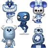 Funko Pop Lotto Di 5 Star Wars Disney Marvel Make-a-Wish - BB-8,Spider-Man & Più