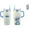 H&H Mug termica Stitch&Angel Disney in acciaio inox 18/10, decorato, 600 ml