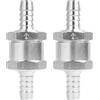 Fllyvly Valvola di Non Ritorno in Alluminio da 8mm a Senso Unico, Confezione da 2, Resistenza alle alte temperature,Adatta per Carburatori di Auto, Sistemi di Bassa Pressione, Benzina, Diesel, Olio e Acqua
