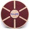 Yes4All B62R Tavola d'equilibrio oscillante in Legno -Tavola oscillante per Terapia Fisica Allenamento di Base, Trainer per la stabilità dell'equilibrio