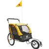 M-WAVE Children-, Luggage- And Jogging Bicycle Trailer/Van Stalwart Kid 3In1, 20 Wheels + 1X 12, with Stamp Brake