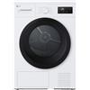 LG ELECTRONICS LG RNA1008NWK Asciugatrice 8kg Pompa di calore, Classe D, 8 programmi, Sensore asciugatura