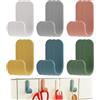 Fllyvly Set di 18 Ganci Appendiabiti in Acciaio Inossidabile, Ganci da Muro Autoadesivi per Bagno, Cucina, Ufficio e Camera dei Bambini, Design Elegante, Installazione Senza Foratura, Multicolore