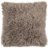 furn. Fodera per cuscino Rowan - Cuscino decorativo in morbida pelliccia sintetica in stile mongolo con retro in velluto (moka - 50x50cm)