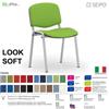 SEIPO LOOK SOFT L0136G Sedie imbotitte impilabile telaio grigio SEIPO TESSUTO V Class 1 IM