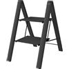 Colombo Design Sgabello Slim in Alluminio 2 Gradini XL Portata 150 Kg
