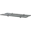 KUPTYERFG Set di 2 mensole sospese in vetro nero, 70 x 20 cm