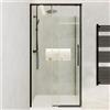 Parama Box doccia 120x70cm scorrevole profili nero opaco vetro 8mm trasparente anticalcare h200 | Gili