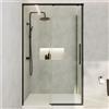 Parama Box doccia 140x70cm scorrevole profili nero opaco vetro 8mm trasparente anticalcare h200 | Gili
