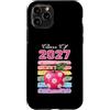 Senior Class Of 2027 Preppy Apple Sapphi Custodia per iPhone 11 Pro Classe senior del 2027 Carino Preppy Apple High School Graduate