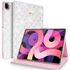AuroiCCY Custodia per iPad Air 11 M3/M2 (2025/2024) (iPad 7a/6a generazione), antiurto in pelle PU intelligente [accensione automatica/sleep] elegante carino diamante Bling cavalletto ragazze donne