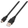AISENS A101 - 0023 - Cavo USB 2.0 da 0.5 m per cellulari/Fotocamere digitali, Colore: Nero
