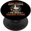 Engineer Humorous Toolbox Gone Tech Sarcastico divertente dire che alcune persone sono solo scomparse PopSockets PopGrip Adesivo