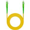Blendend Cavo in fibra ottica monomodale SC/APC a SC/APC, copertura LSZH gialla, lunghezza 100 metri, ideale per impianti di telecomunicazione e reti ad alta velocità. Resistente al fuoco ed emissione