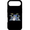 Jeff Hobrath Custodia per iPhone Air divertente, batteristi, batteria, set, cartone animato, illustrazione